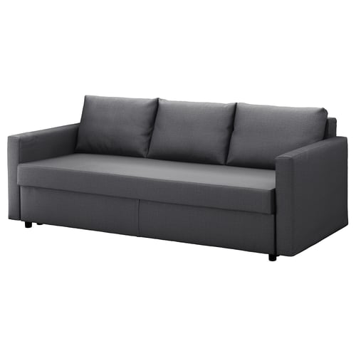 FRIHETEN sofá cama 3 plazas, Skiftebo gris oscuro IKEA