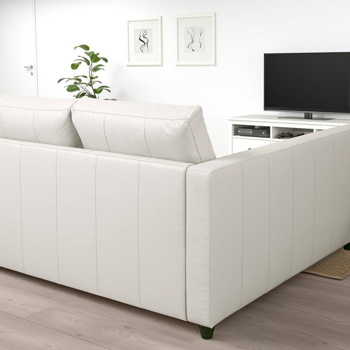 FRIHETEN Sofá cama esquina con almacenaje, Bomstad blanco IKEA