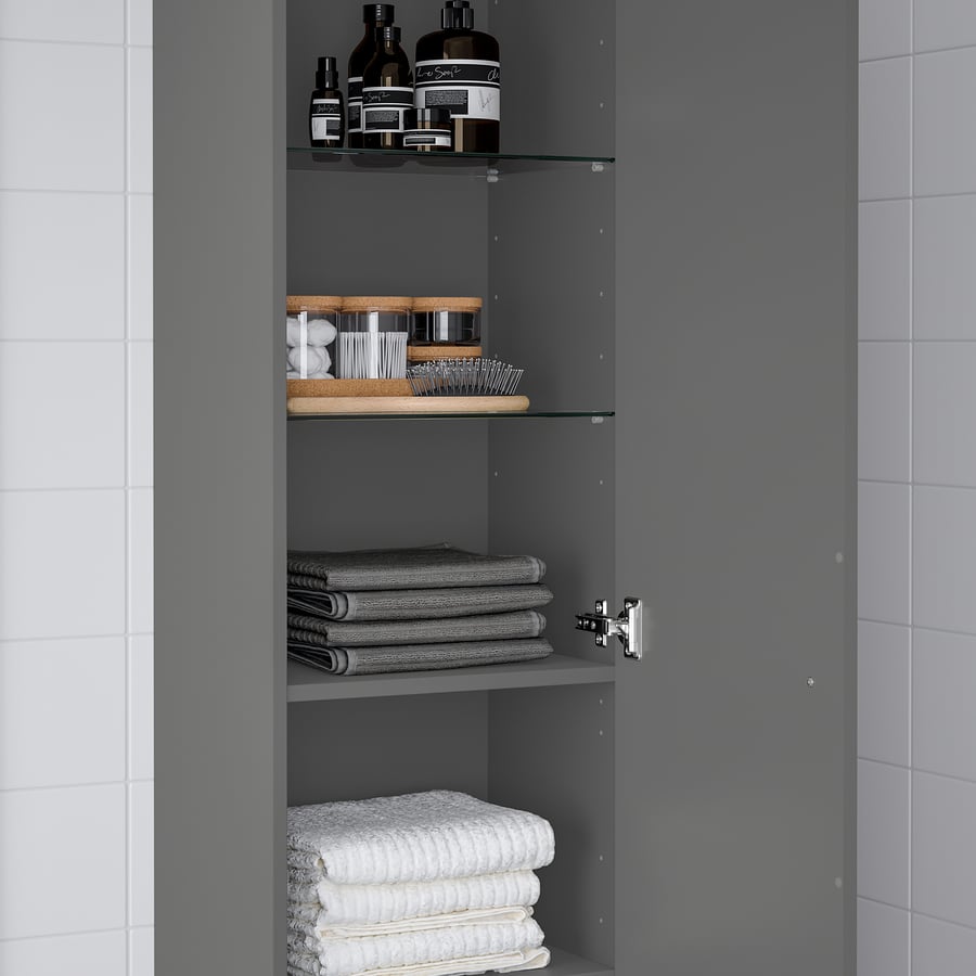 GODMORGON Armario alto, Gillburen gris oscuro, 40x32x192 cm - IKEA