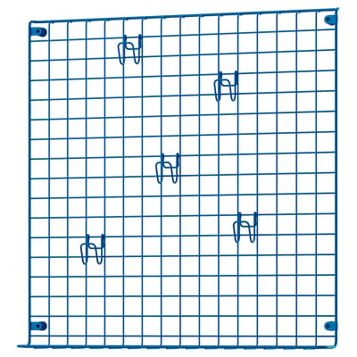 GREJIG Rejilla de pared con riel, azul, 58x59 cm