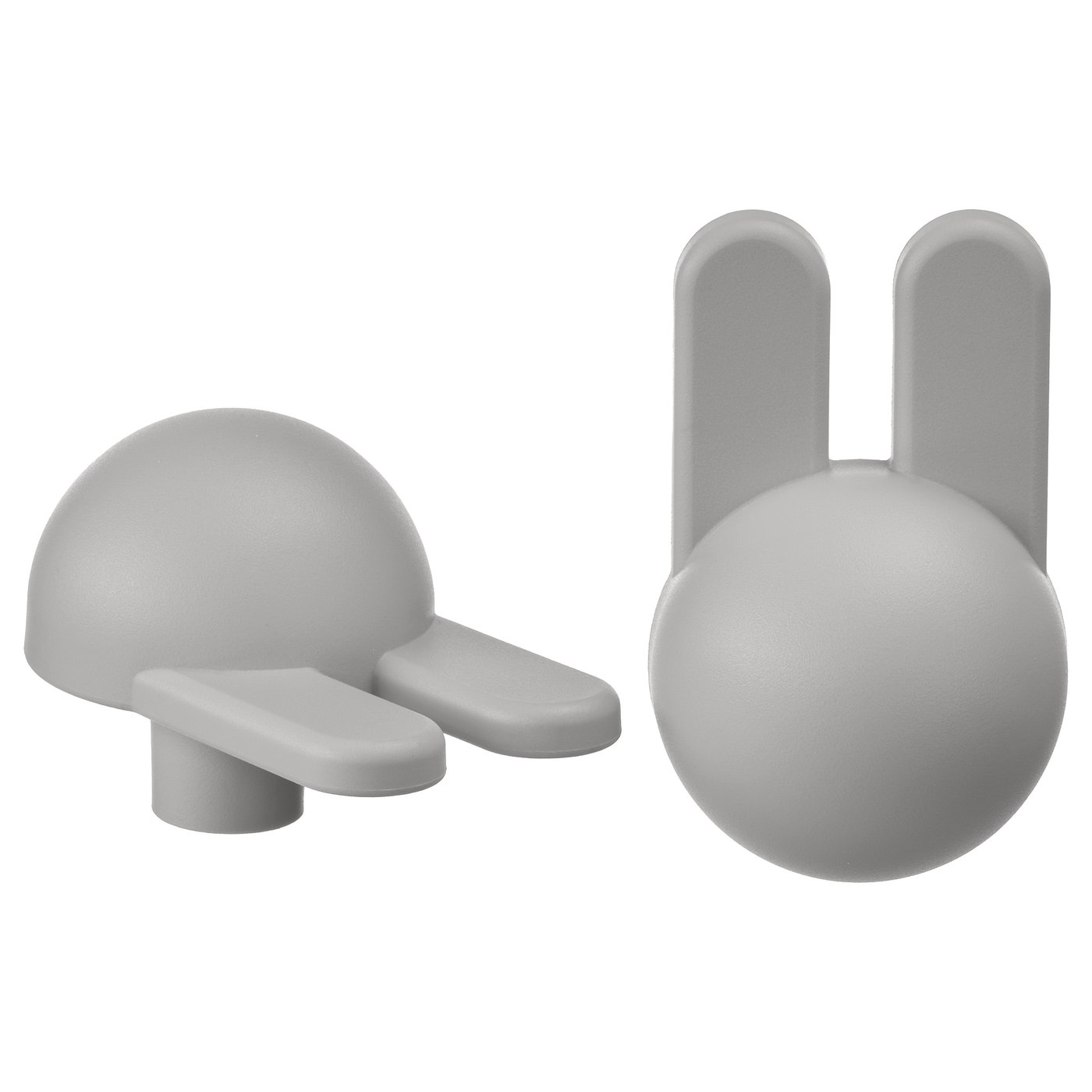 GREJSIMOJS Pomo - gris claro/conejito 38 mm