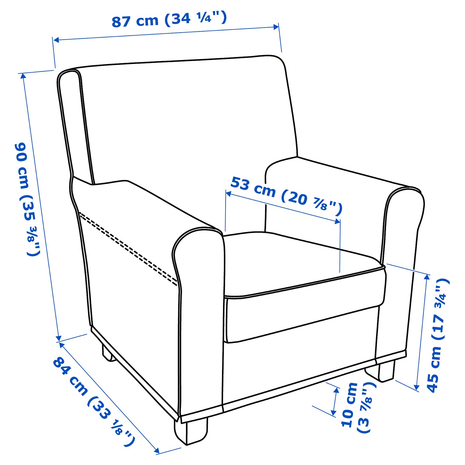 GRÖNLID Sillón, Kimstad marrón oscuro IKEA