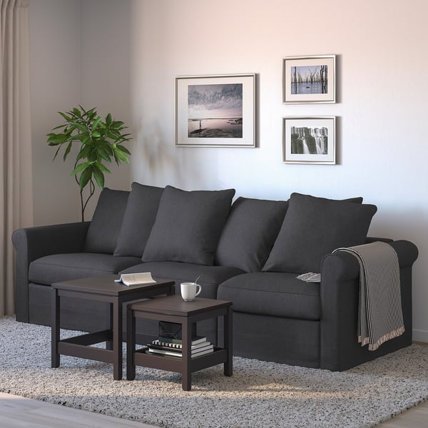 GRÖNLID Sofá cama 3 plazas, Sporda gris oscuro - IKEA