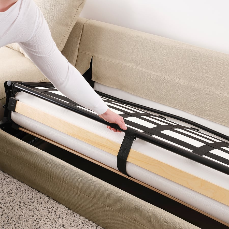 GRÖNLID Sofá cama 3 plazas, Sporda natural IKEA