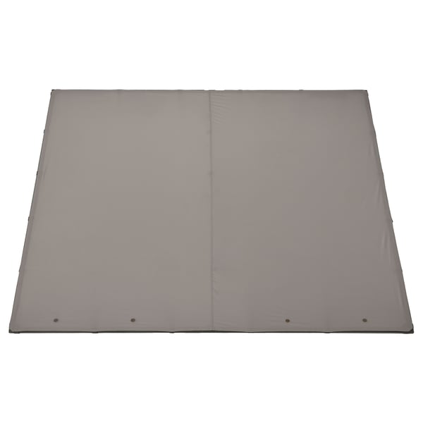 Tejido de la capota GUNNÖN: gris claro, rectangular, diseño de malla, poliéster reciclado.