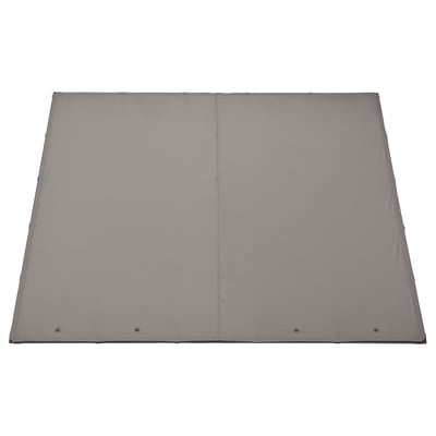 Tejido de la capota GUNNÖN: gris claro, rectangular, diseño de malla, poliéster reciclado.