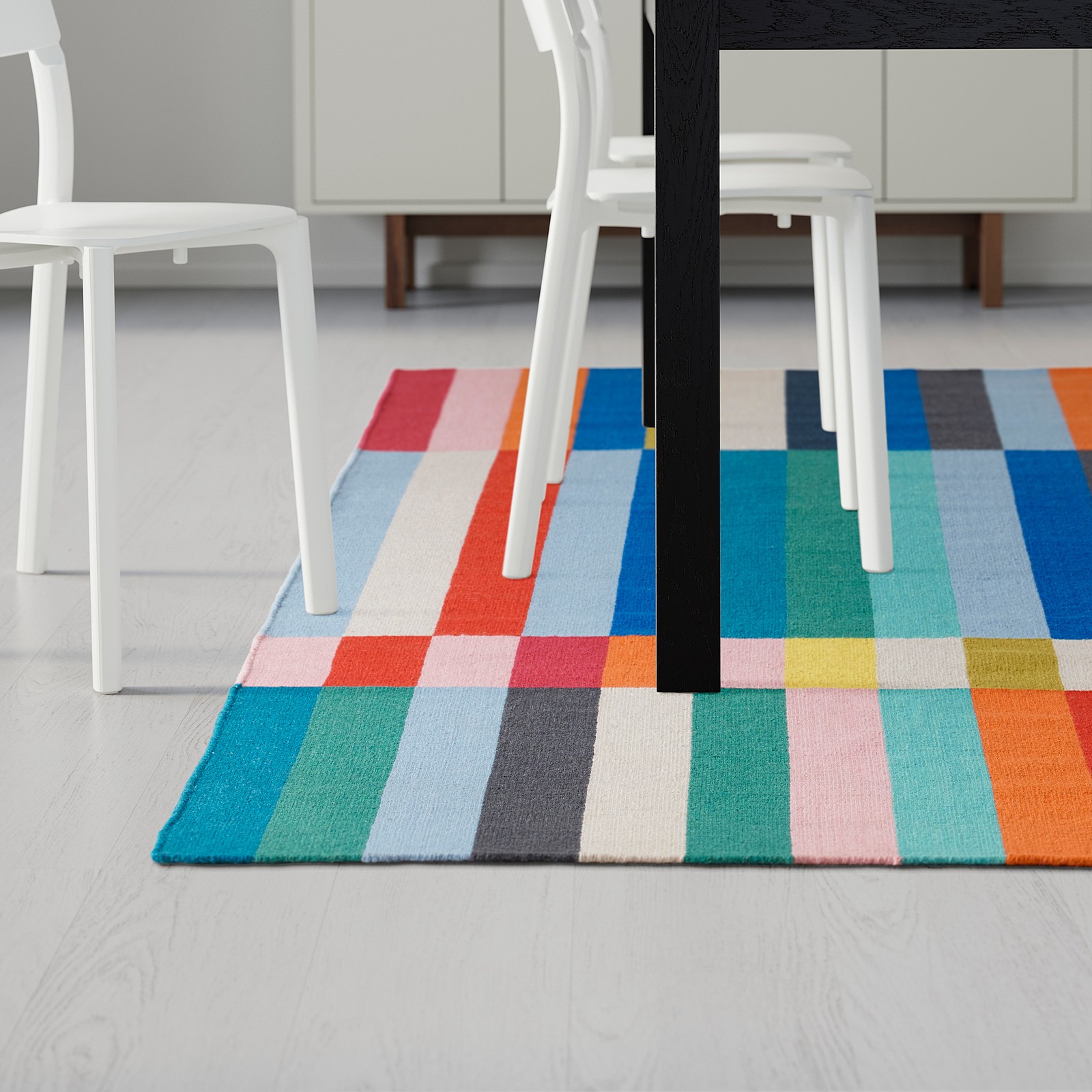HALVED Alfombra, a mano multicolor IKEA