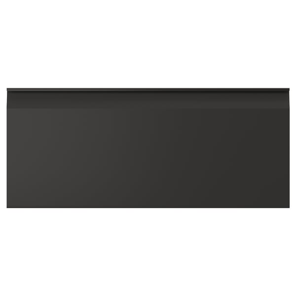 HAMMARSMED: elegante caja rectangular negra con lados lisos, sin asas, diseño moderno.