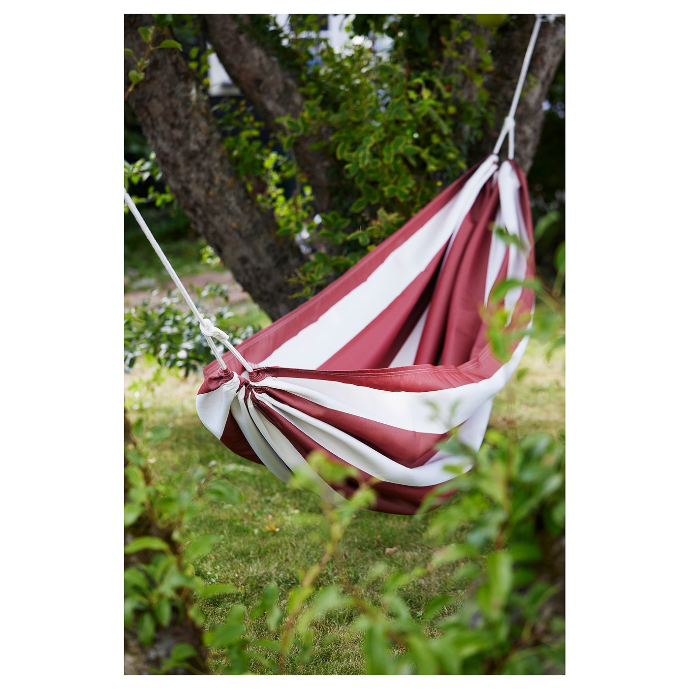 HAMNÖN Hamaca, rojo/blanco, 150x265 cm - IKEA