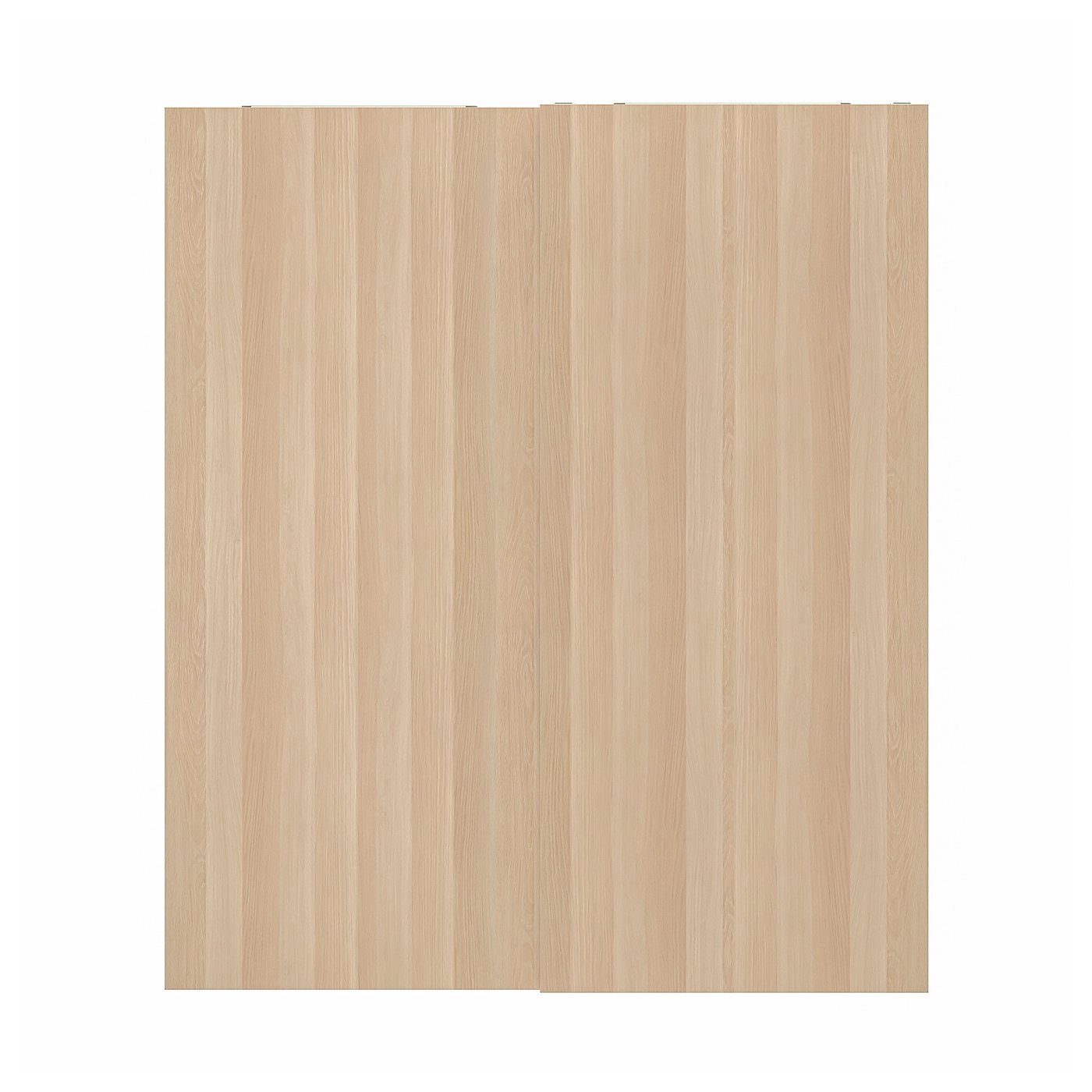 HASVIK 2 unidades puertas correderas - efecto roble tinte blanco 200x236 cm