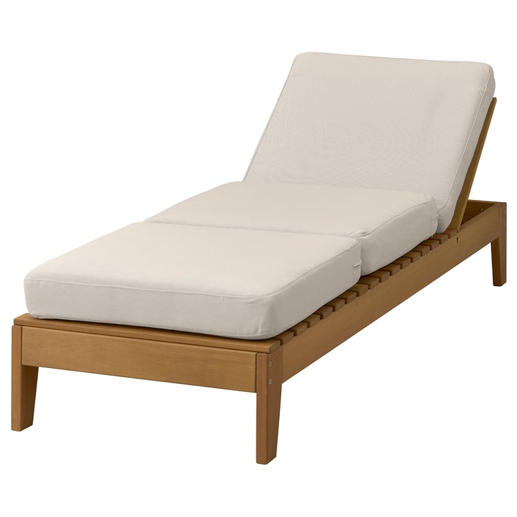 HATTHOLMEN chaiselongue, exterior eucalipto/Frösön/Duvholmen beige IKEA
