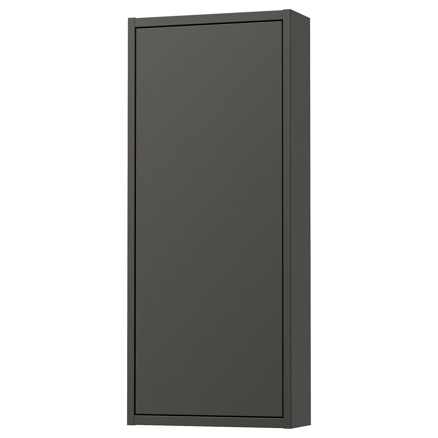 HAVBÄCK Armario de pared con puerta - gris oscuro 40x15x95 cm