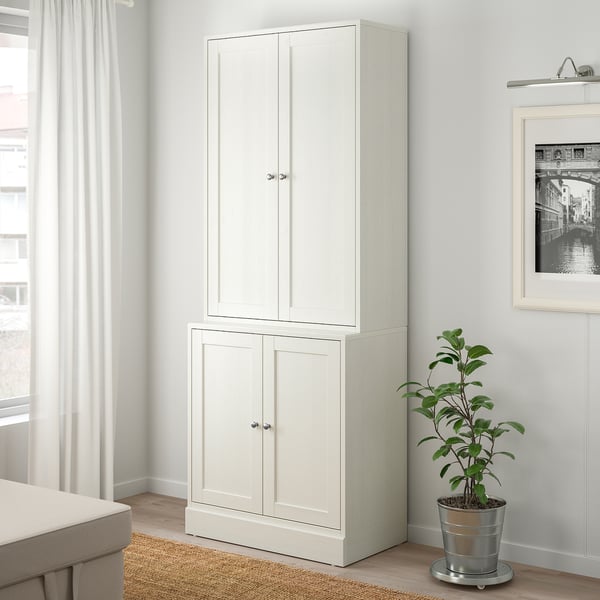 HAVSTA Mueble salón, blanco, 81x47x212 cm - IKEA