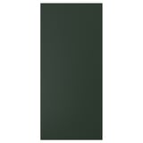 Un panel de armario de cocina HAVSTORP de color verde oscuro con una superficie lisa y rectangular.