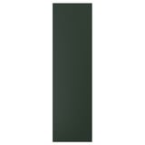 Esta imagen muestra un panel rectangular alto y verde de HAVSTORP. Es una superficie lisa, pintada, y está diseñada para ser montada horizontalmente.