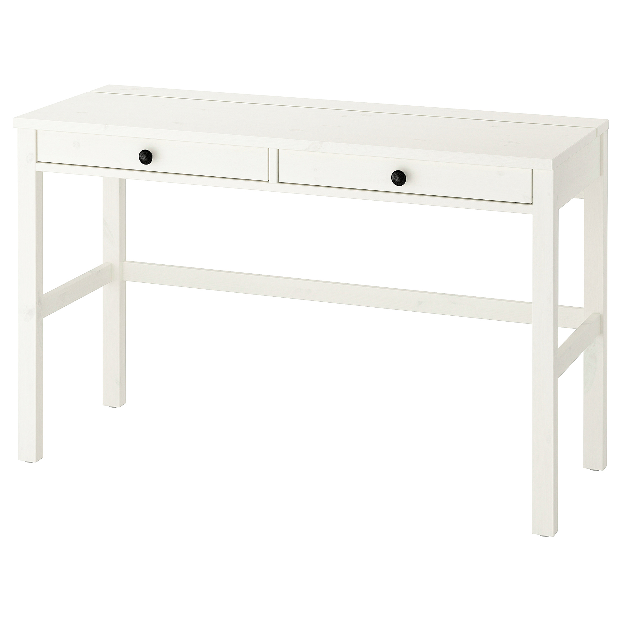 HEMNES Escritorio 2 cajones, tinte blanco, 120x47 cm - IKEA