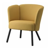 HERRÅKRA Sillón, Diseröd amarillo oscuro