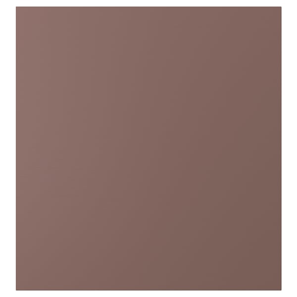 Muestra una puerta de armario con textura HJORTVIKEN de color granate con un sutil efecto en relieve, con un diseño moderno y forma rectangular.