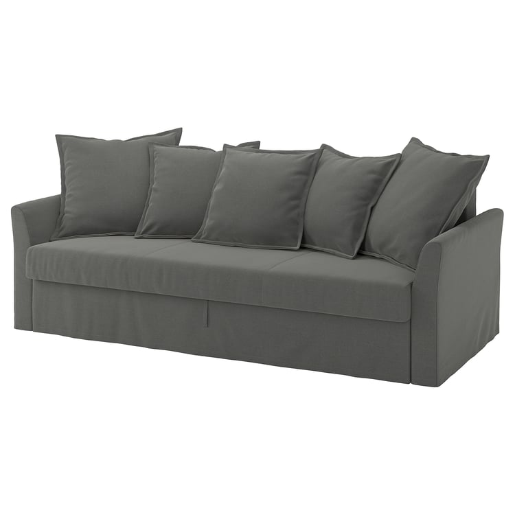 HOLMSUND funda sofá cama 3, gris oscuro IKEA