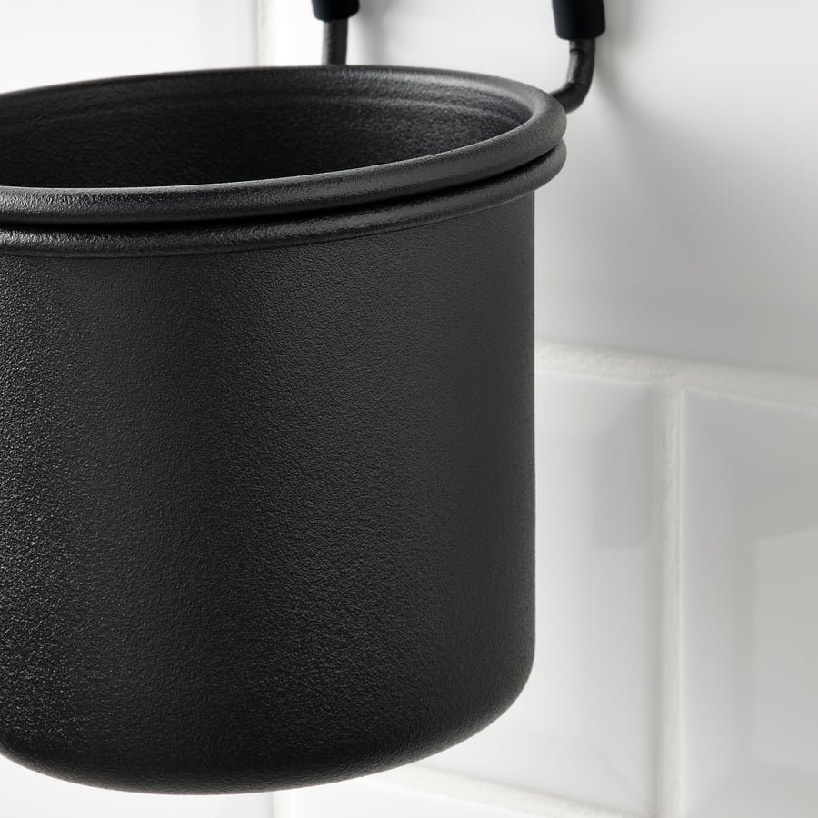 HULTARP Recipiente, negro, 14x16 cm - IKEA