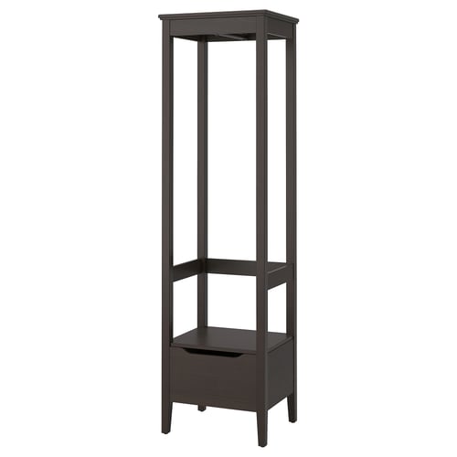 IDANÄS Armario abierto - marrón oscuro tinte 59x211 cm
