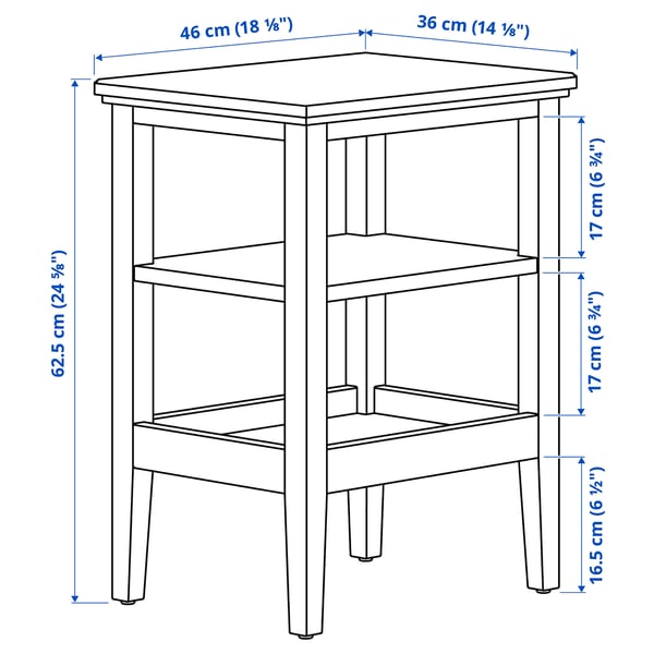 SKRUVBY mesa auxiliar, blanco, 40x32 cm - IKEA