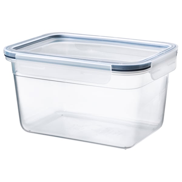 IKEA 365+ bote con tapa, rectangular vidrio/plástico, 1.0 l - IKEA