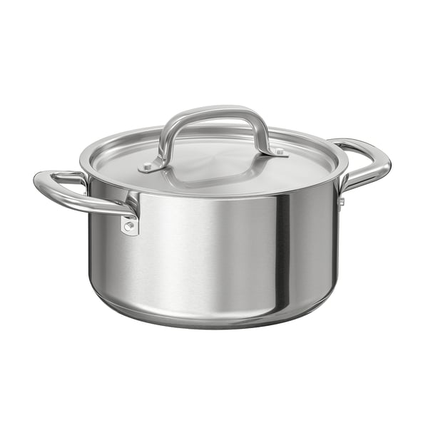 Cook N Home Lid Cazuela De Acero Inoxidable De 5 Cuartos De