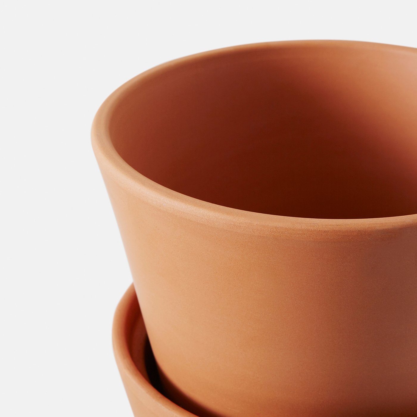 INGEFÄRA Maceta con plato, exterior int/ext, terracota, 12 cm - IKEA