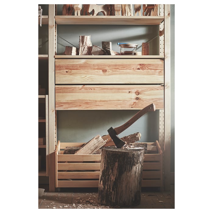 IVAR cajón, pino, 80x30x18 cm IKEA
