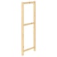 Opción: Estructura de madera IVAR, natural. Rectángulo vertical, diseño simple.