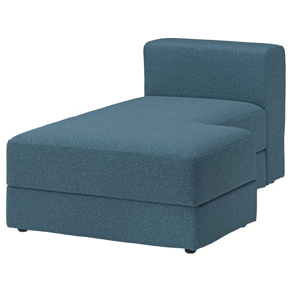 JÄTTEBO Funda chaiselongue derecho, Axvall azul grisáceo oscuro