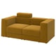 JÄTTEBO Sofá modular 2 plazas, con reposacabezas/Samsala marrón dorado