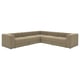 JÄTTEBO Sofá modular esquinero de 6 plazas, Johanneshov marrón/beige