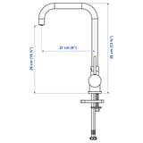 Ilustración con medidas del producto: JUTTERN.