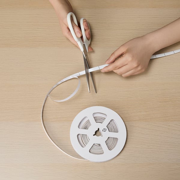 KABBLEKA Tira de iluminación LED con USB, regulación intensidad luminosa, 3 m