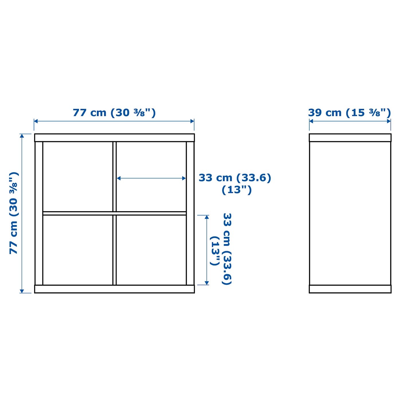 Bibliothèque IKEA KALLAX Blanche (77x39x147 Cm) – 8 Compartiments – Neuve Sous Emballage