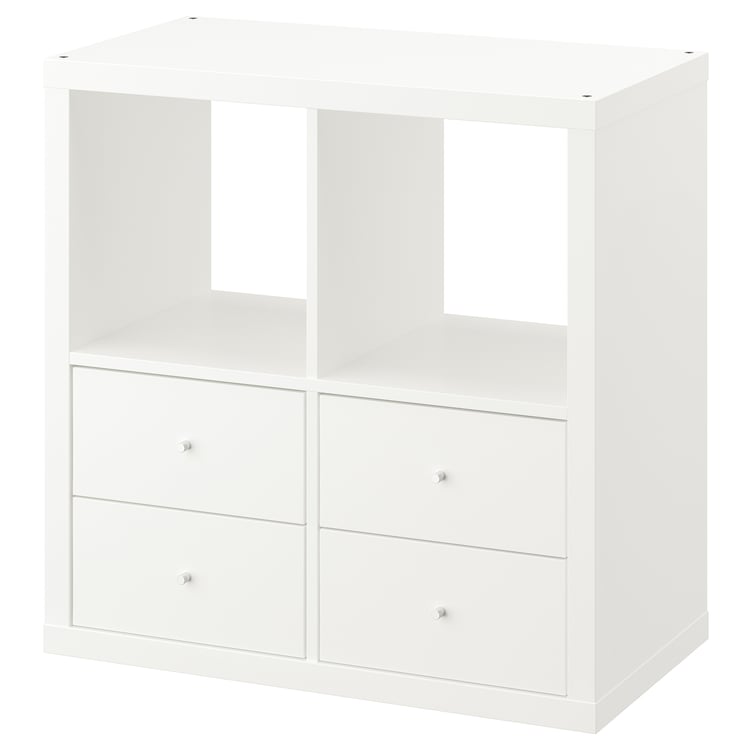 KALLAX estantería, con 4 cajones/blanco, 77x77 cm IKEA