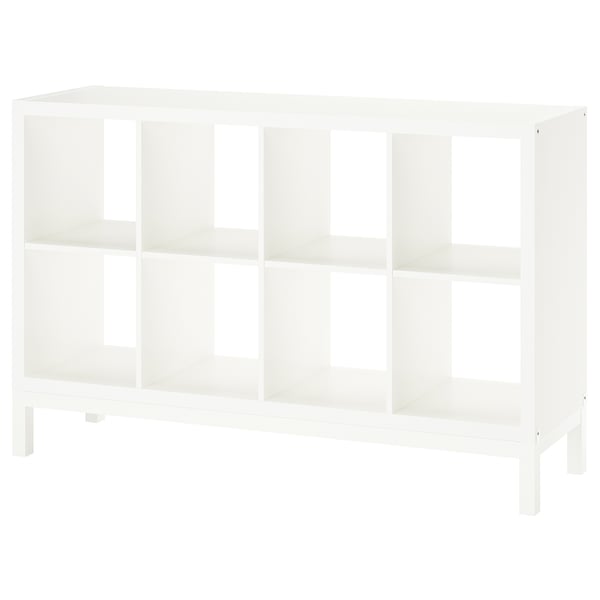 KALLAX Estantería con soporte, blanco/blanco, cm - IKEA