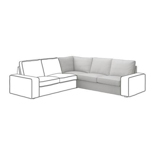 KIVIK Módulo de esquina - Orrsta gris claro - IKEA