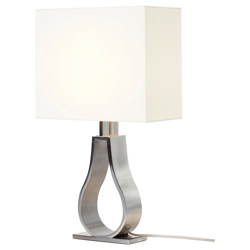 klabb lampara de mesa hueso niquelado 44 cm