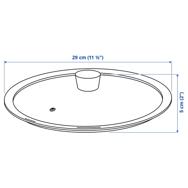 KLOCKREN tapa sartén, vidrio, 29 cm - IKEA