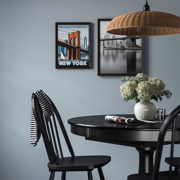 KLOTKÖRSBÄR Marco, efecto roble/marrón oscuro, 30x40 cm