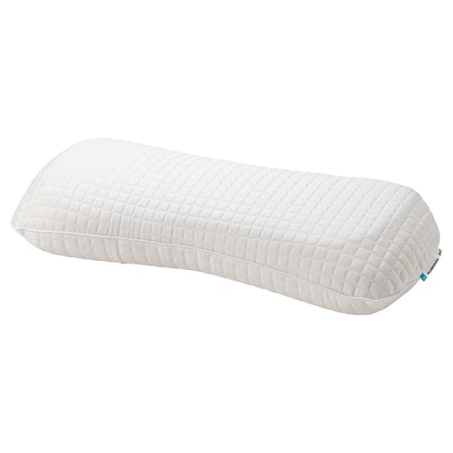 Almohada ergonómica: KLUBBSPORRE, espuma viscoelástica, refrigerada por gel, firme, personas que duermen de lado/boca arriba.