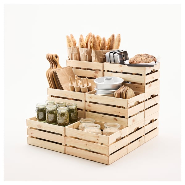 KNAGGLIG Cajón, pino, 46x31x25 cm