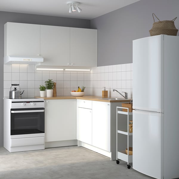 KNOXHULT Cocina de esquina - blanco - IKEA