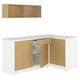 KNOXHULT Cocina de esquina, efecto roble