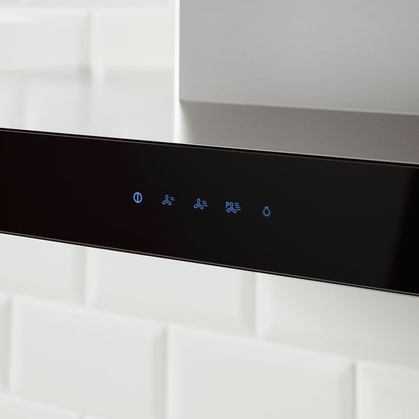 KULINARISK Extractor de pared, ac inox, vidrio - IKEA