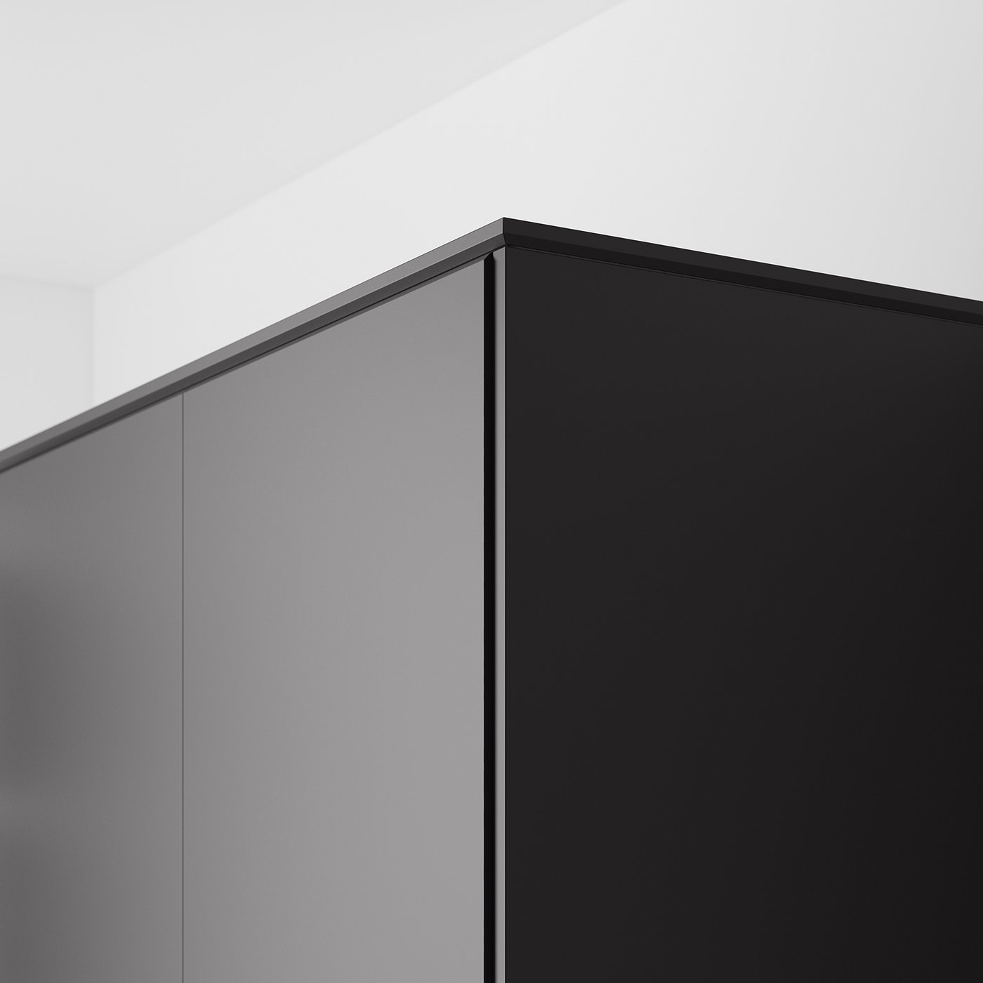 KUNGSBACKA Moldura/listón biseld, antracita - IKEA