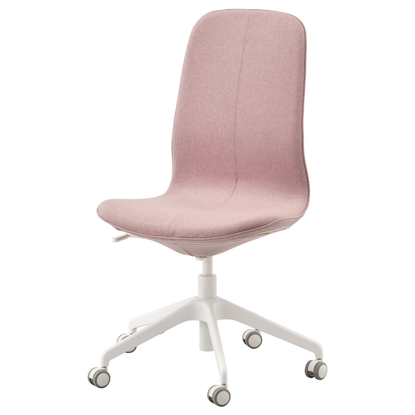 LÅNGFJÄLL Silla de trabajo, Gunnared marrón rosa claro, blanco - IKEA